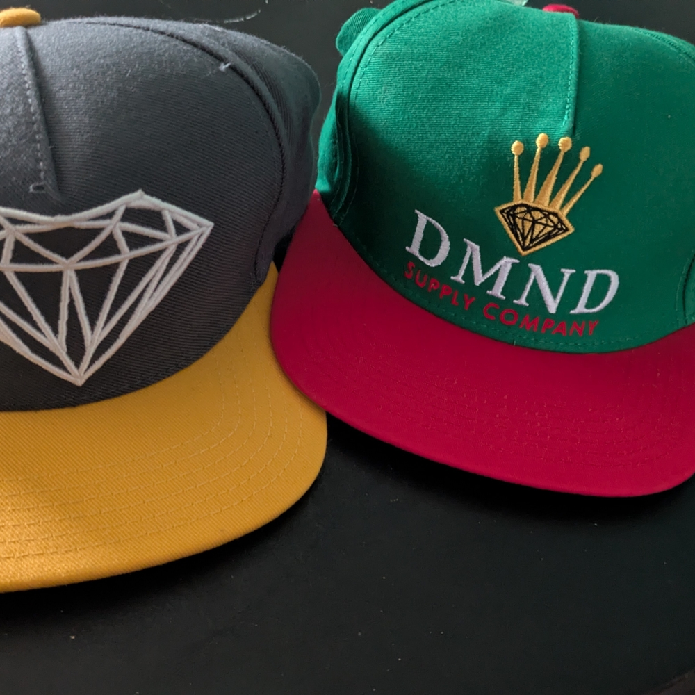 DMND Green and Red Snapback Hat